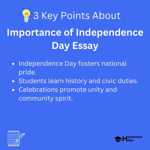 Importance of Independence Day Essay for Students and Children