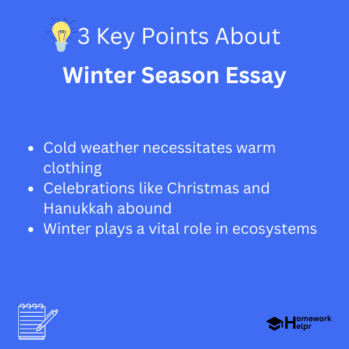 Winter Season Essay for Students and Children