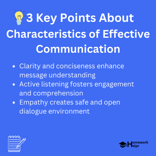 Characteristics of Effective Communication