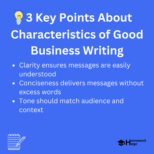 Characteristics of Good Business Writing