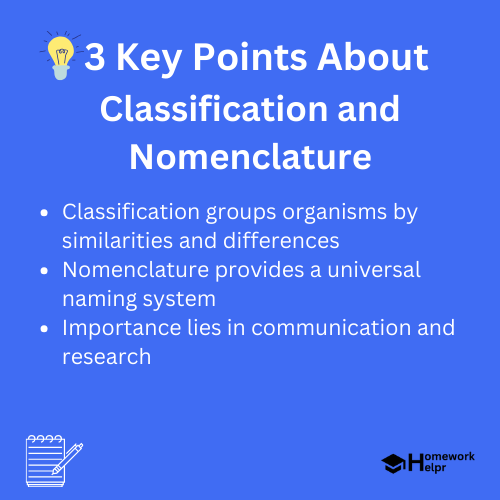 Classification and Nomenclature