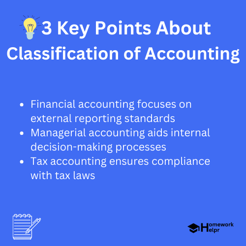 Classification of Accounting