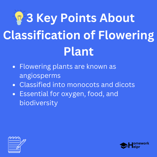 Classification of Flowering Plant