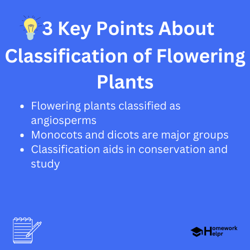 Classification of Flowering Plants