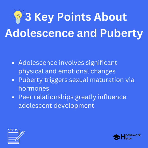 Adolescence and Puberty