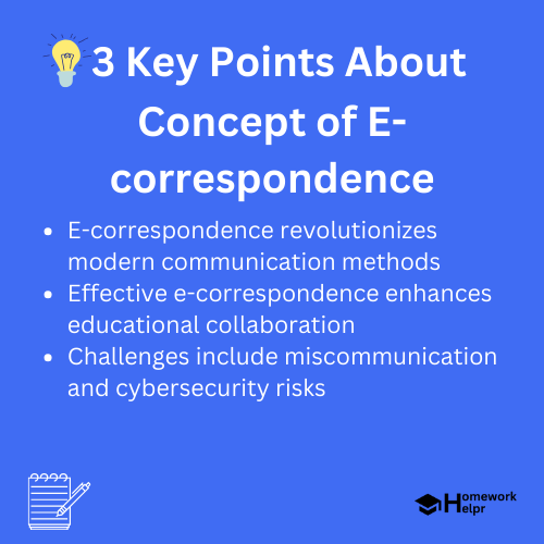 Concept of E-correspondence