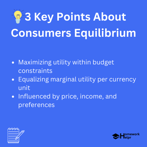 Consumers Equilibrium