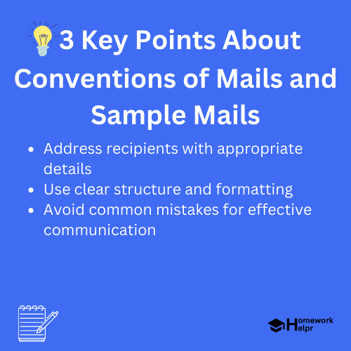 Conventions of Mails and Sample Mails