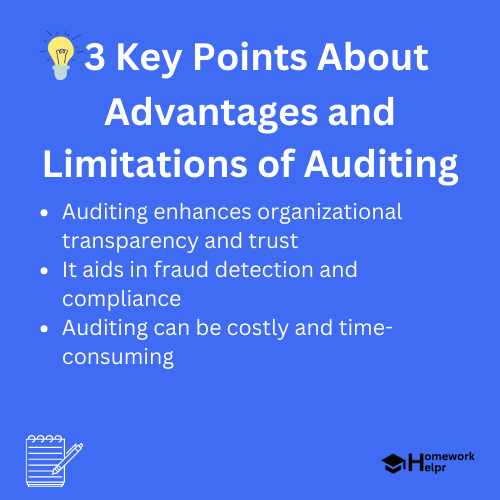 Advantages and Limitations of Auditing