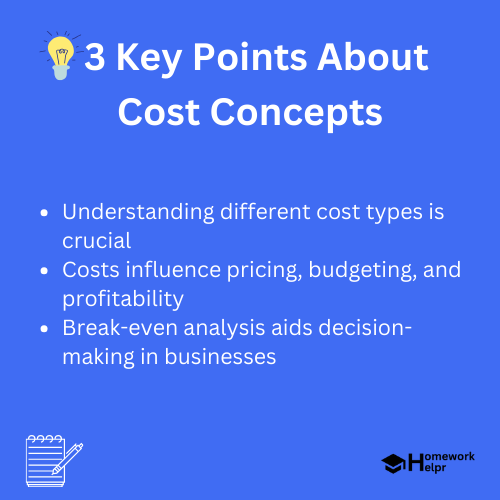 Cost Concepts