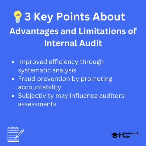 Advantages and Limitations of Internal Audit