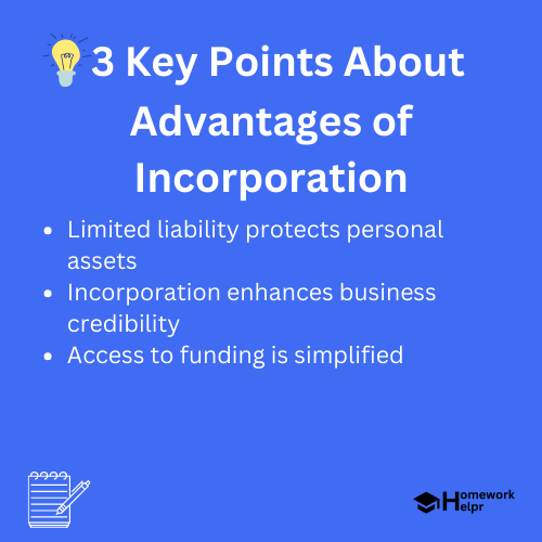 Advantages of Incorporation