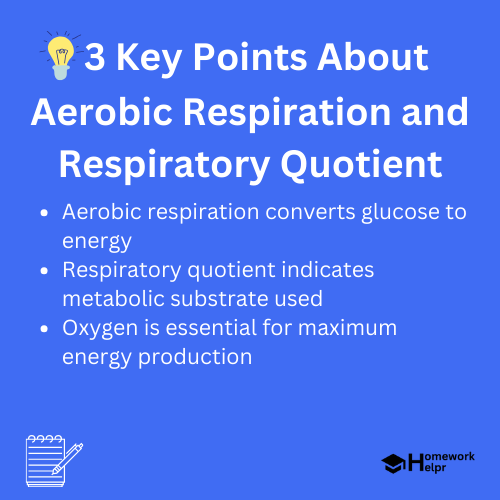 Aerobic Respiration and Respiratory Quotient