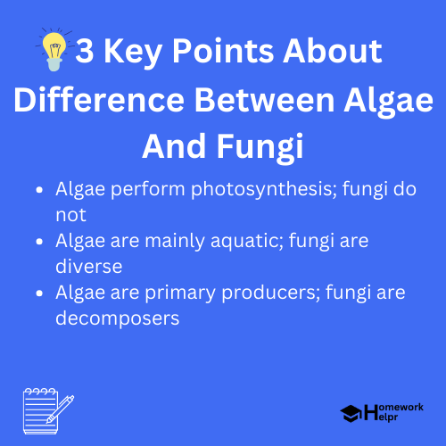 Difference Between Algae And Fungi