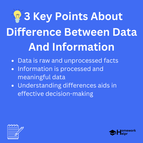 Difference Between Data And Information