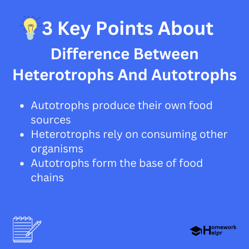 Difference Between Heterotrophs And Autotrophs