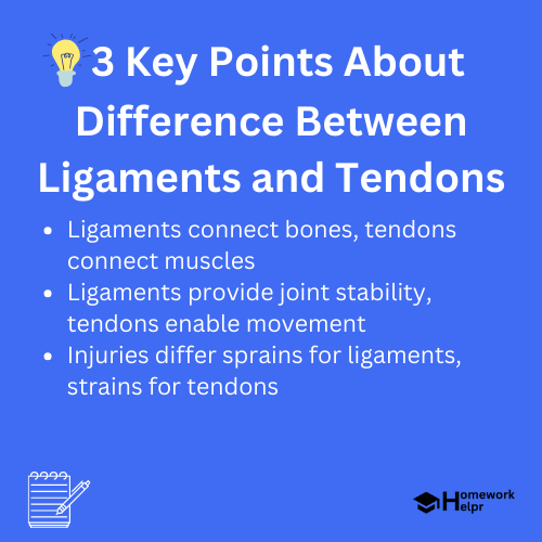 Difference Between Ligaments and Tendons