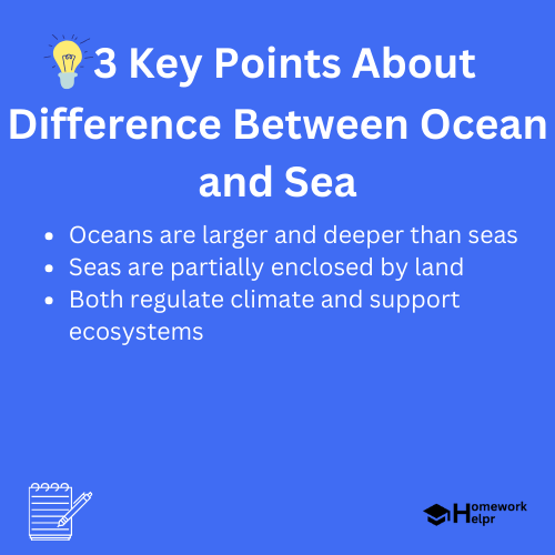 Difference Between Ocean and Sea