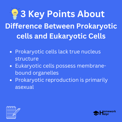 Difference Between Prokaryotic cells and Eukaryotic Cells