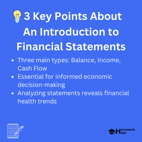 An Introduction to Financial Statements