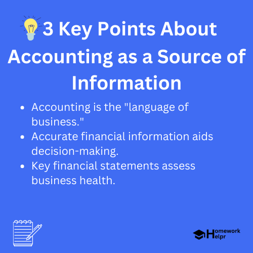 Accounting as a Source of Information