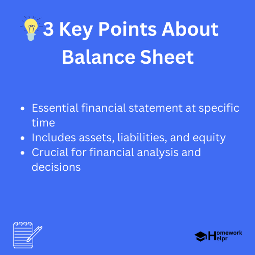 Balance Sheet