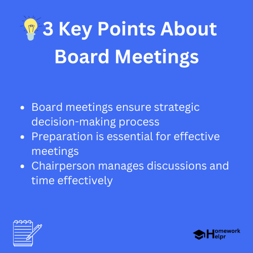 Board Meetings