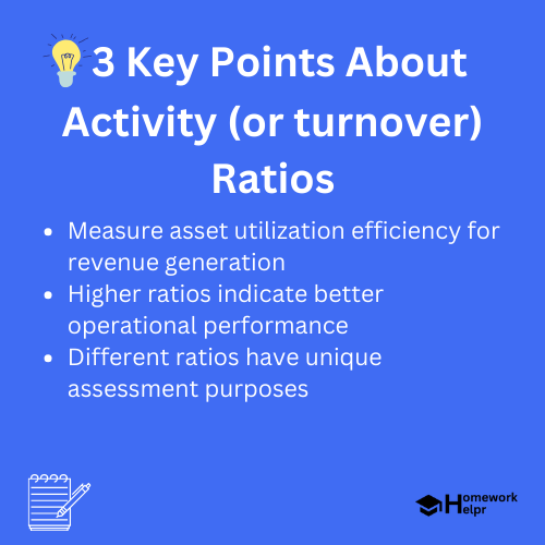 Activity (or turnover) Ratios