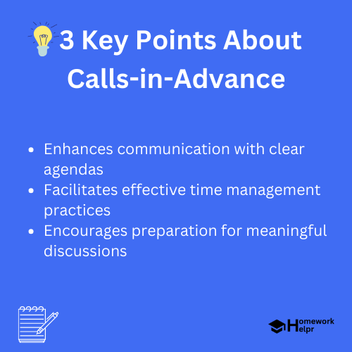 Calls-in-Advance