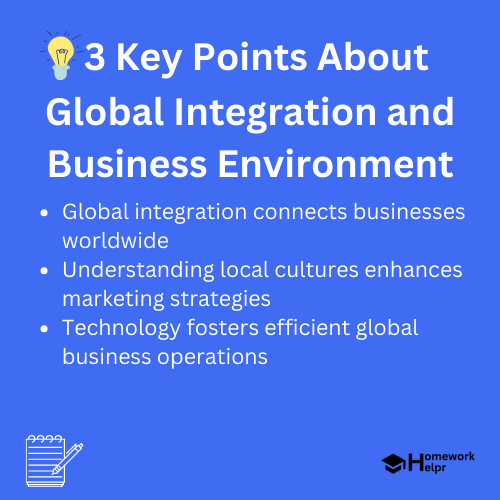 Global Integration and Business Environment