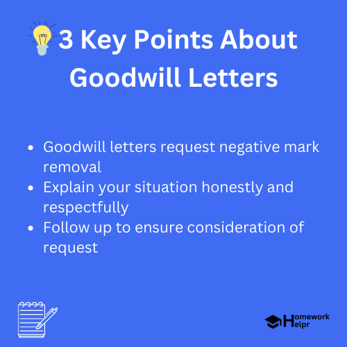 Goodwill Letters