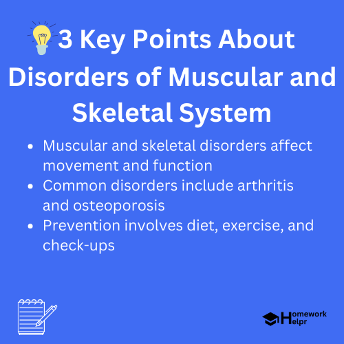 Disorders of Muscular and Skeletal System