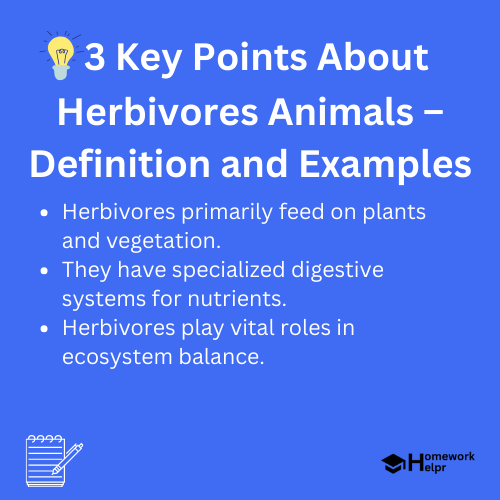 Herbivores Animals – Definition and Examples