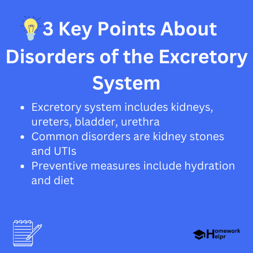 Disorders of the Excretory System