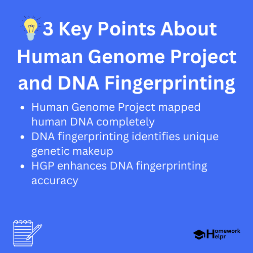 Human Genome Project and DNA Fingerprinting