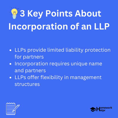 Incorporation of an LLP