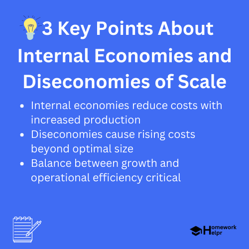 Internal Economies and Diseconomies of Scale