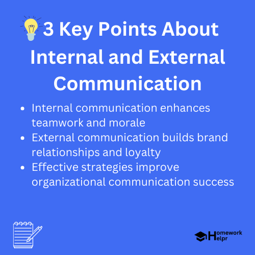 Internal and External Communication