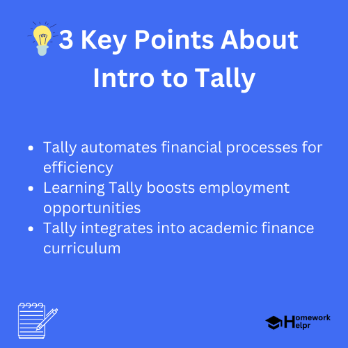 Intro to Tally