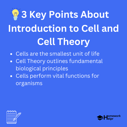 Introduction to Cell and Cell Theory