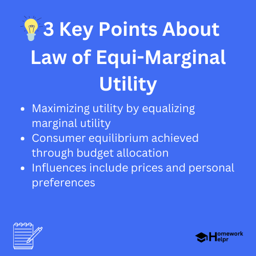 Law of Equi-Marginal Utility