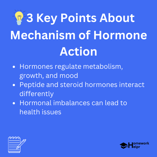 Mechanism of Hormone Action