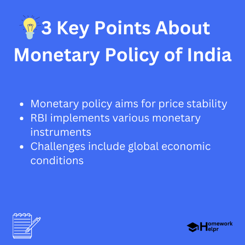 Monetary Policy of India