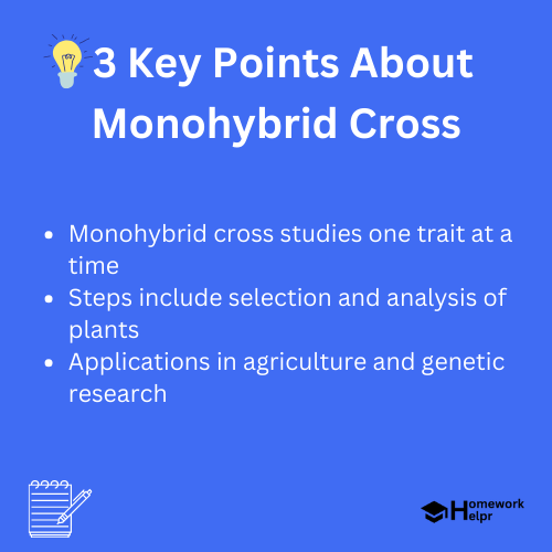 Monohybrid Cross – Definition, Steps, and Examples