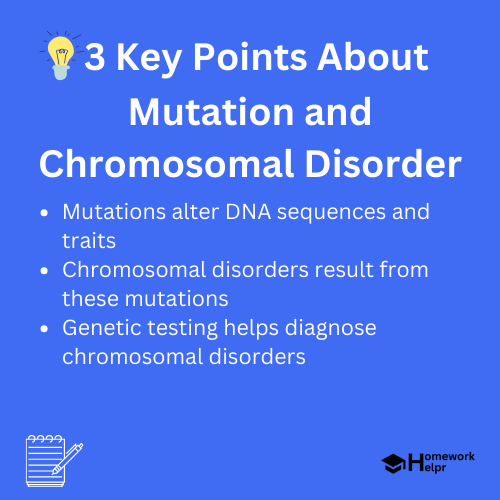 Mutation and Chromosomal Disorder