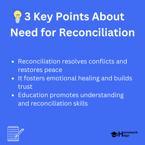 Need for Reconciliation