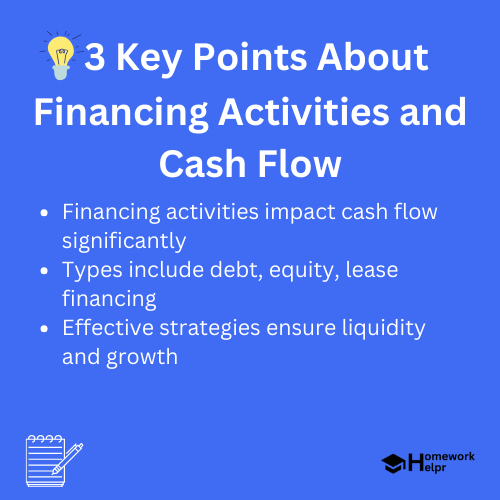 Financing Activities and Cash Flow