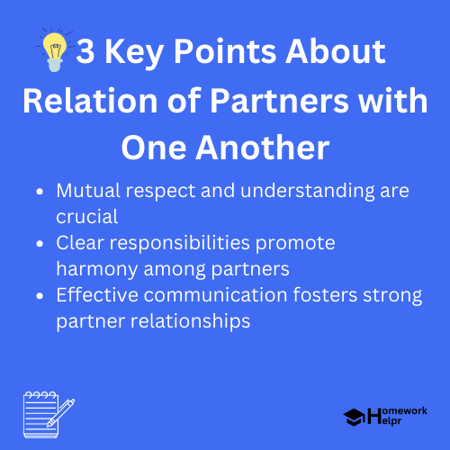 Relation of Partners with One Another