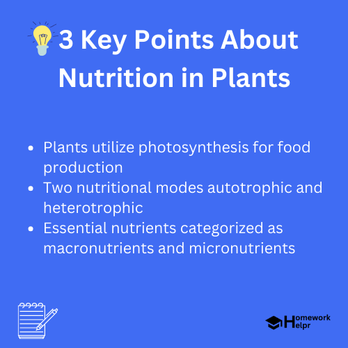 Nutrition in Plants