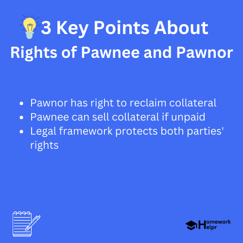 Rights of Pawnee and Pawnor